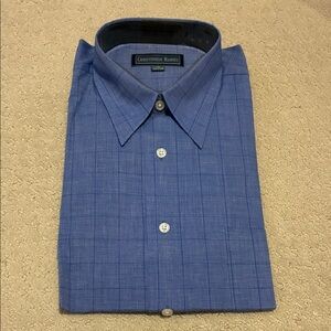 BNIP Christopher Barnes Classic Blue Dress Shirt 👵MT